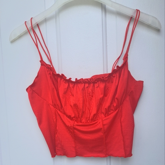 Princess Polly Tops - Cute Red Crop Top❤️